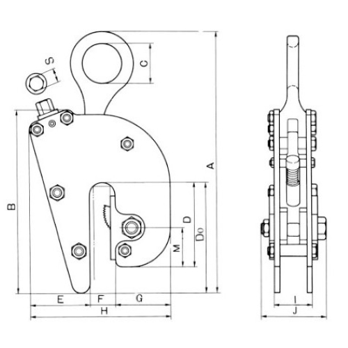 A：245　　B：149　　C：40　　D：72\nDo：82　　E：59　　F：24　　G：55\nH：138　　I：44　　J：74　　M：40\nS：19（単位：mm）