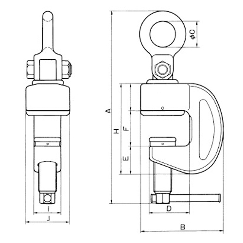 A(max)：280　　B：122　　C：38\nD：60　　E：40　　F：52　　H：132\nI：40　　J：65（単位：mm）