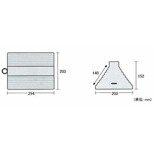 EA984SA-1｜254x203x152mm ホイールチョーク(2個組)のページ