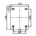 EA986HE-4｜200mm キャスター(固定金具・帯電防止)のページ -