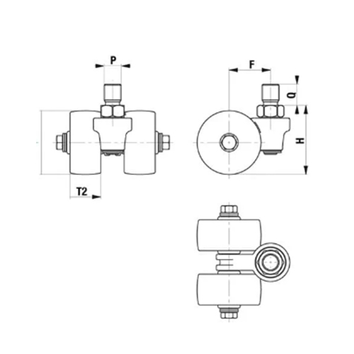 F：39mm　H：56mm　P：M16\nQ：20mm　T2：33mm