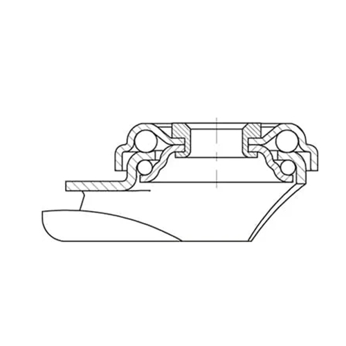 キャスター断面図