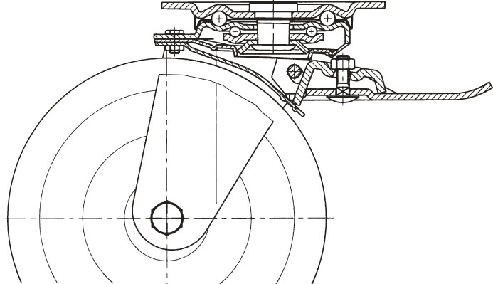 自在旋回部内：ボールベアリング仕様