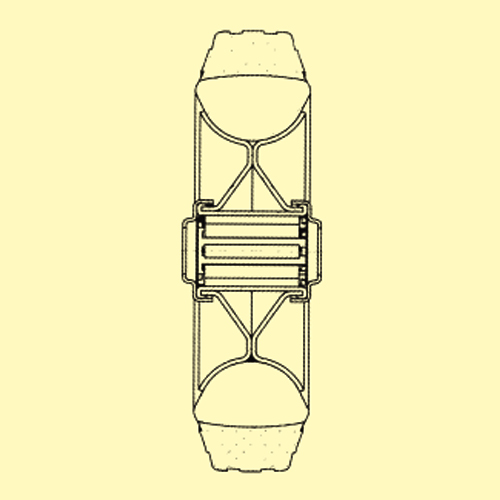 車輪の断面図