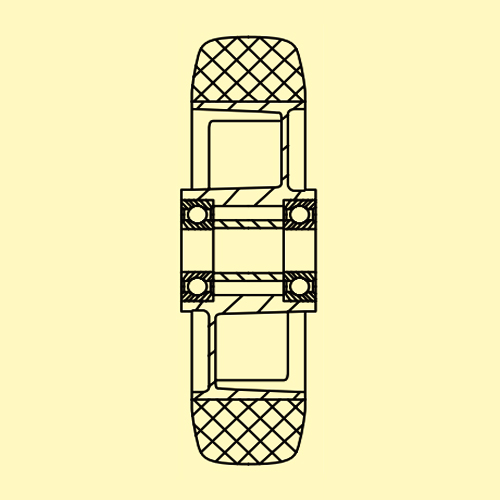 車輪の断面図