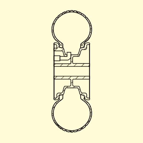 車輪の断面図