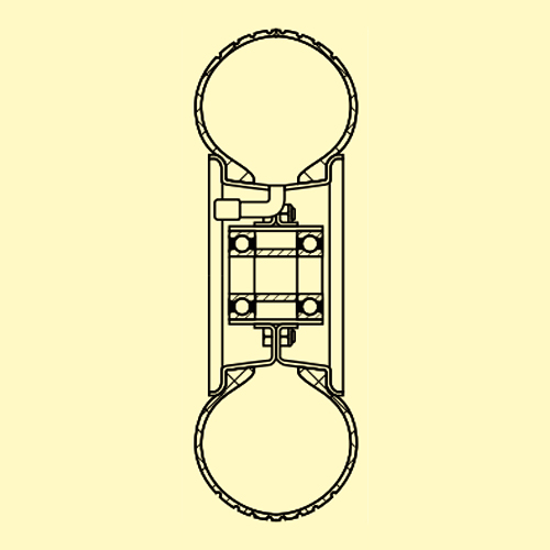 車輪の断面図