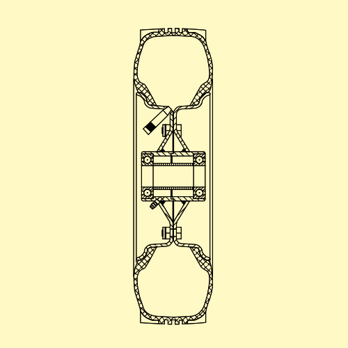 車輪の断面図