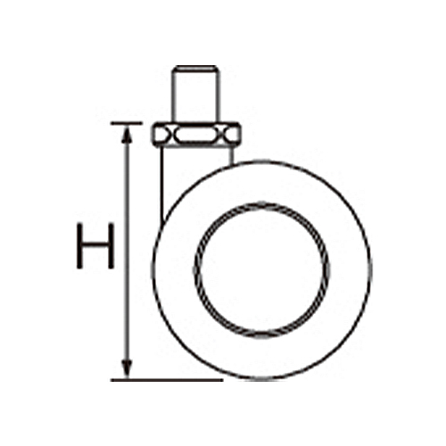 取付高(H)：57.5mm