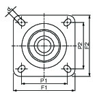 穴径(d)…9.5mm\nP1×P2…63×63mm\nF1×F2…82×82mm