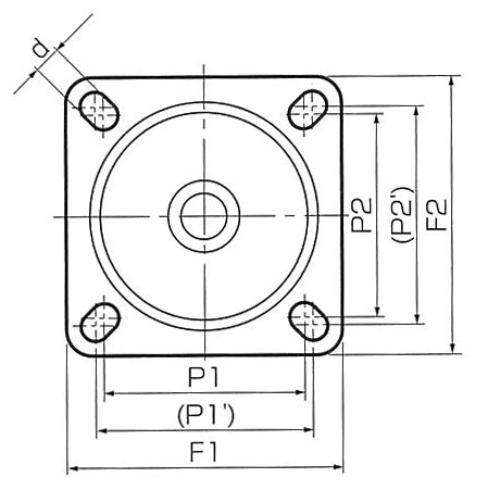 EA986PP-43｜100mm キャスター(自在金具)｜株式会社エスコ