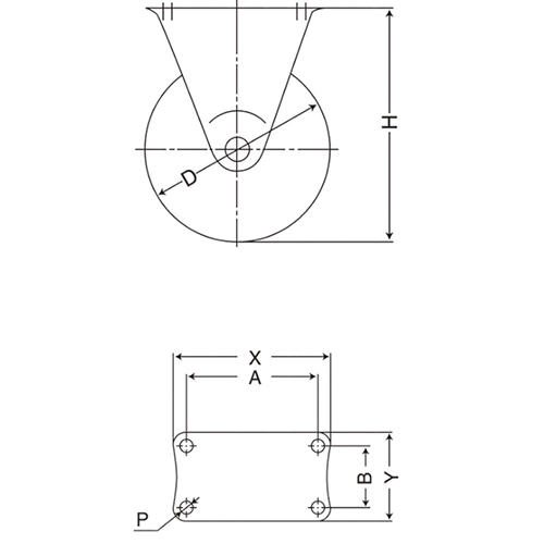 D：130㎜　　　H:177mm\nA×B：100×56㎜　　X×Y：138×90㎜\nP：11.0㎜