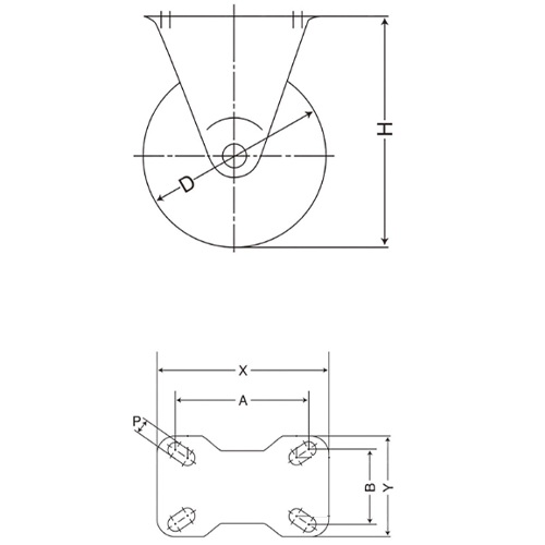 D:75mm　　　H：93㎜\nA×B：55×28㎜　　X×Y：70×47㎜\nP：8.8㎜