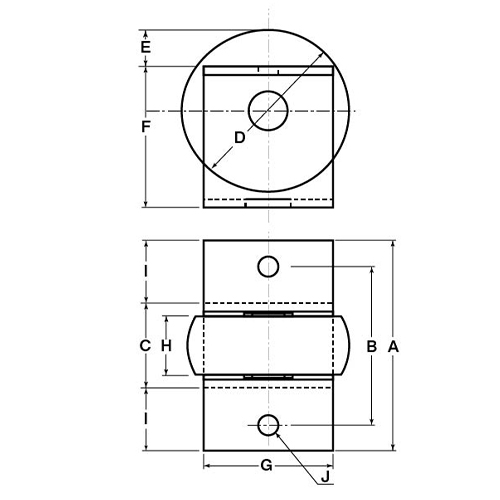 A：65㎜　　　B：49㎜　　　C：27㎜\nD：50㎜　　　E：11.3㎜　　　F：43.6㎜\nG：40㎜　　　H：18㎜\nI：19㎜　　　J：6㎜