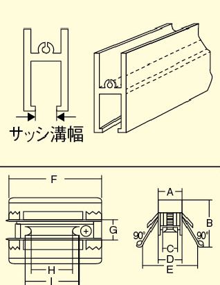 A：9.5mm　B：23.5mm　C：6.6mm\nD：8.3mm　E：22mm　F：46.5mm\nG：9.5mm　H：16mm　I：20mm