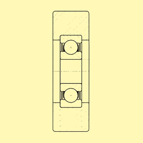 車輪の断面図