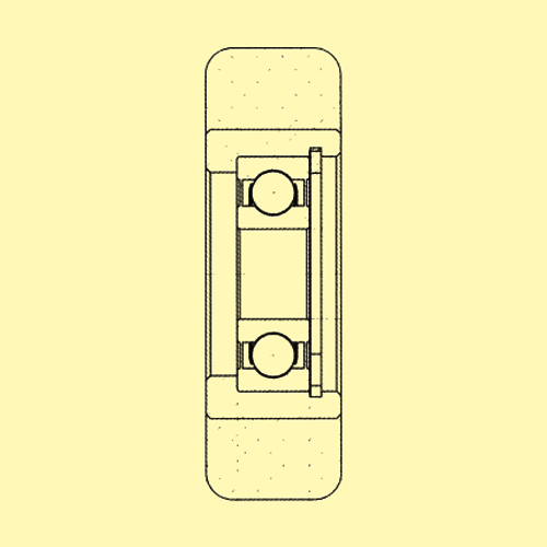 車輪の断面図