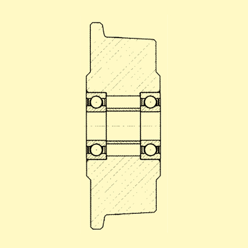 車輪の断面図