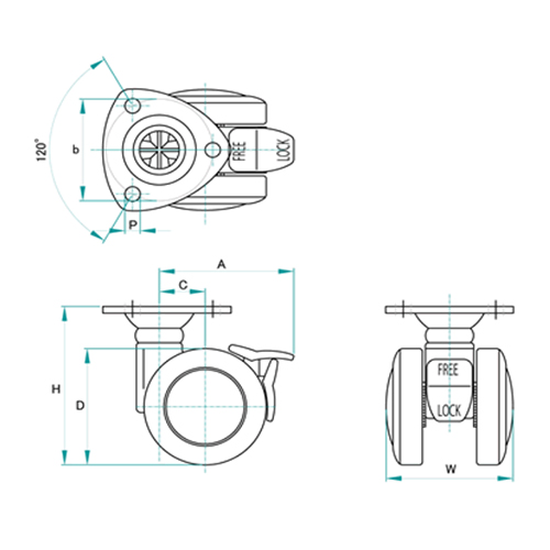 H：65.5㎜　　　D：50㎜　　　W:45.5㎜\nB：54㎜　　　ｂ：40㎜　　　\nＰ：5.5㎜　　　Ａ：49㎜　　　Ｃ：15㎜