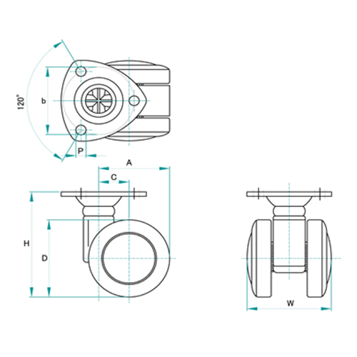 H：54.5㎜　　　D：40㎜　　　W:41.5㎜\nB：46.5㎜　　　ｂ：35㎜　　　\nＰ：5.2㎜　　　Ａ：35㎜　　　Ｃ：15㎜