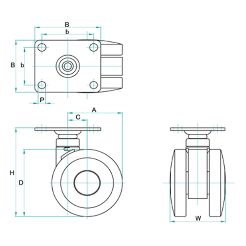 H：99㎜　　　D：75㎜　　　W：59㎜\nB：70×58㎜　　　ｂ：55×42㎜　　　\nＰ：8.5㎜　　　Ａ：58㎜　　　Ｃ：20㎜