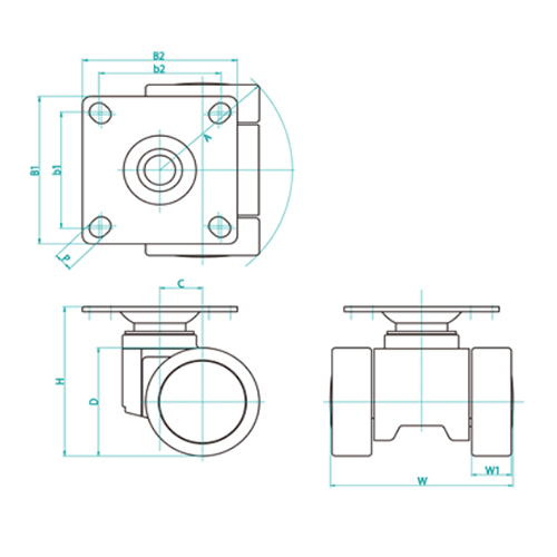H：91㎜　　　D：66㎜　　　W：106㎜\nB：90×90㎜　　　ｂ：71×71㎜\nＰ：11㎜　　　Ａ：77.3㎜　　　Ｃ：25㎜