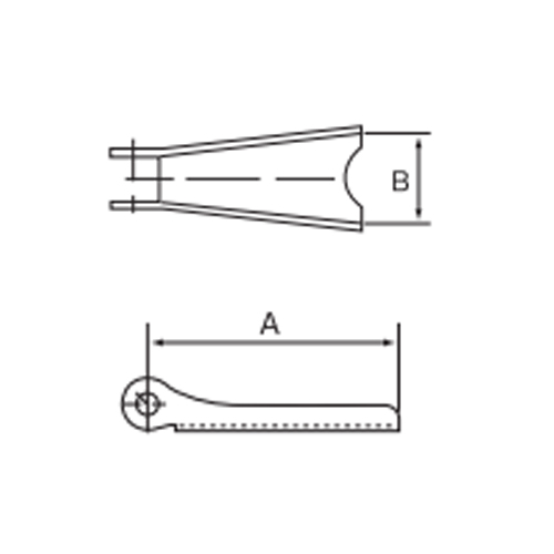 A：55mm　B：23mm