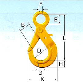 L：170mm　B：47mm　D：56mm　E：35mm\nF：15mm　G：24mm　H：28.5mm　K：110mm