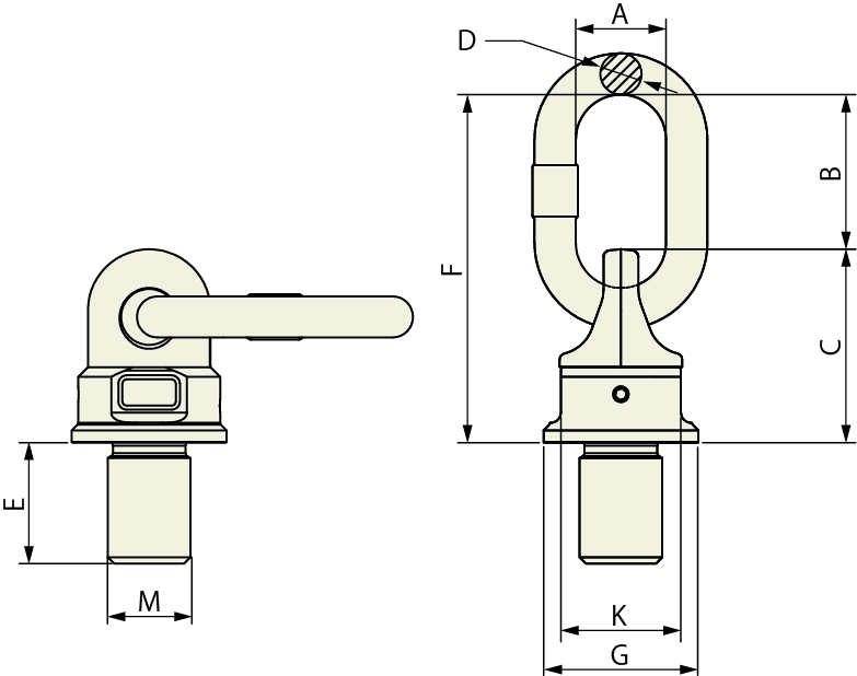 EA987GN-12A｜1.3 ton/M16x24mm ベアリング入吊環のページ