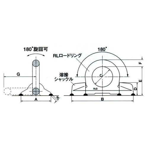 A：62　B：135　C：48　D：28\nE：65　F：14　G：71\n(単位mm)