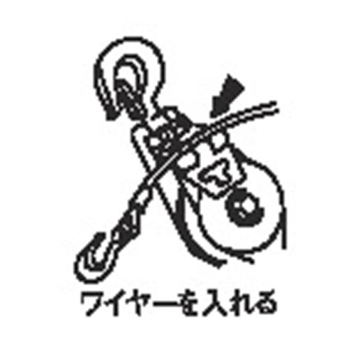 スナッチタイプはワイヤーなどを途中から入れることが可能です