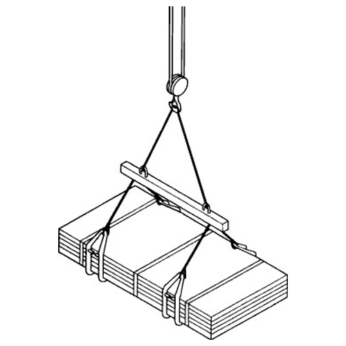 幅を広くし、安定した吊り方ができるよう形状が工夫されています。