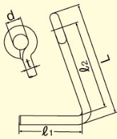 L1：120mm　L2：180mm\nd：30mm　t：16mm　L：227mm