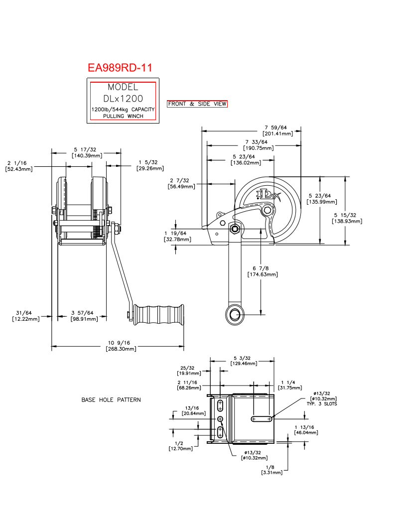 EA989RD-11｜544kg ハンドウィンチのページ