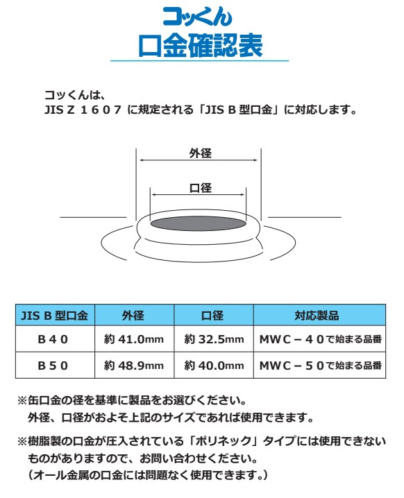 EA991JW-41｜φ40mm ﾍﾟｰﾙ缶・一斗缶用ｺｯｸ(ｽﾃﾝﾚｽ製)のページ