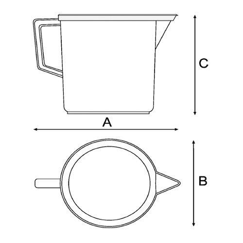 サイズ(mm)\nA:274、B:187、C:216