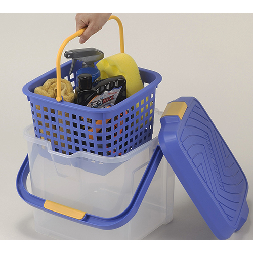 インナーバスケット付きで洗車グッズをひとまとめに