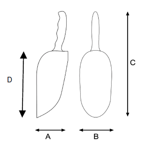 サイズ(mm)\nA:85、B:132、C:380、D:260