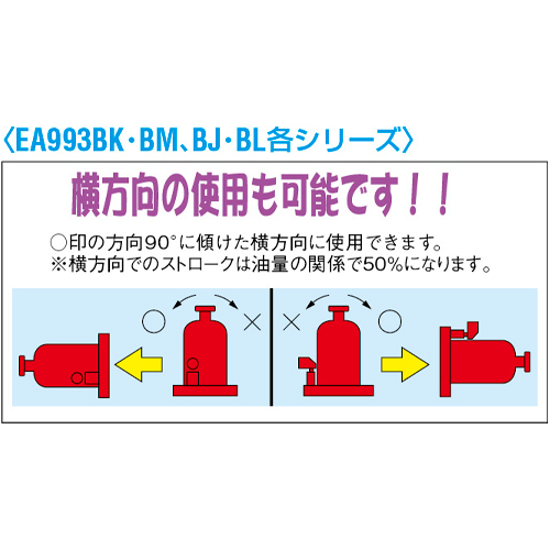 EA993BL-10F｜10 ton/120-220mm 油圧ジャッキ(ﾌｫｰｸﾘﾌﾄ用)｜株式会社エスコ