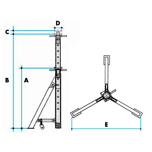 Ａ：1195mm　　　Ｂ：1730mm\nＣ：70mm　　　　Ｄ：108mm\nＥ：975mm