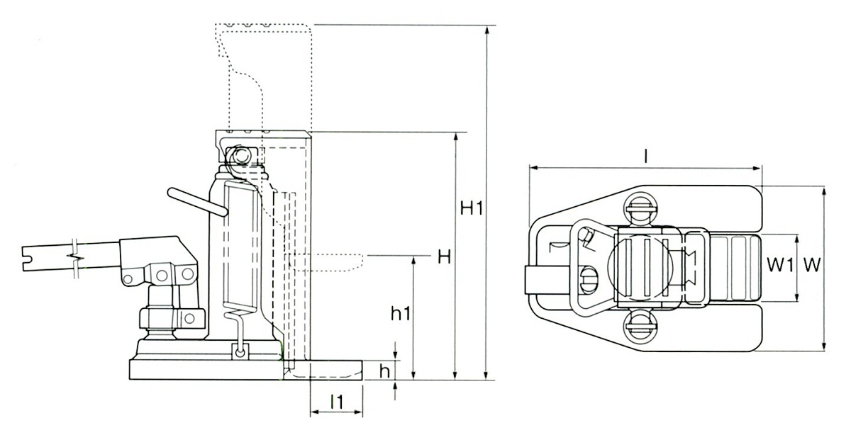 EA993LX-2｜2.0ton/19-132mm 爪付ｼﾞｬｯｷ(ﾘﾀｰﾝｽﾌﾟﾘﾝｸﾞ付)のページ