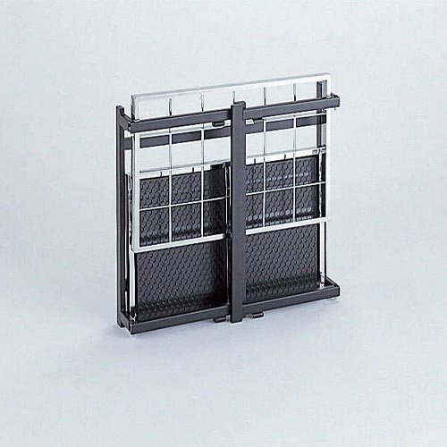 上2カ所にあるロックを外すと簡単に折りたためます。