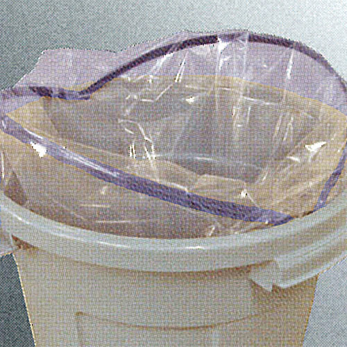 ポリ袋がしっかり固定できる袋止め付