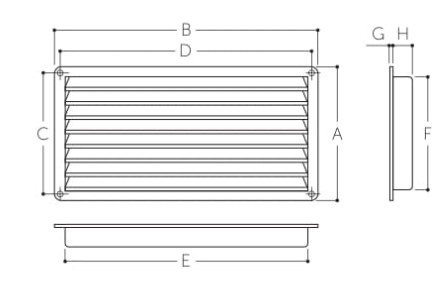 A：80mm　B：420mm\nC：67mm　D：408mm\nE：402mm　F：60mm\nG：2.3mm　H：7mm