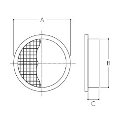 A：54mm　B：50mm　C：11mm