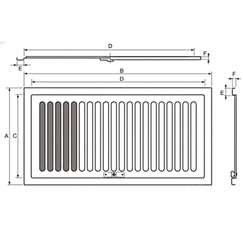 A：150㎜　　　B：300㎜　　　C：122㎜\nD：272㎜　　　E：14㎜　　　F：6㎜