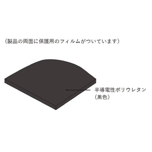 半導電性を持たせたポリウレタン素材