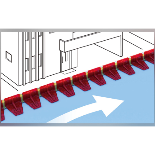 住宅への浸水対策や避難道路の確保に