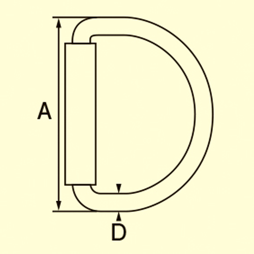 A：55mm、D：6.5mm