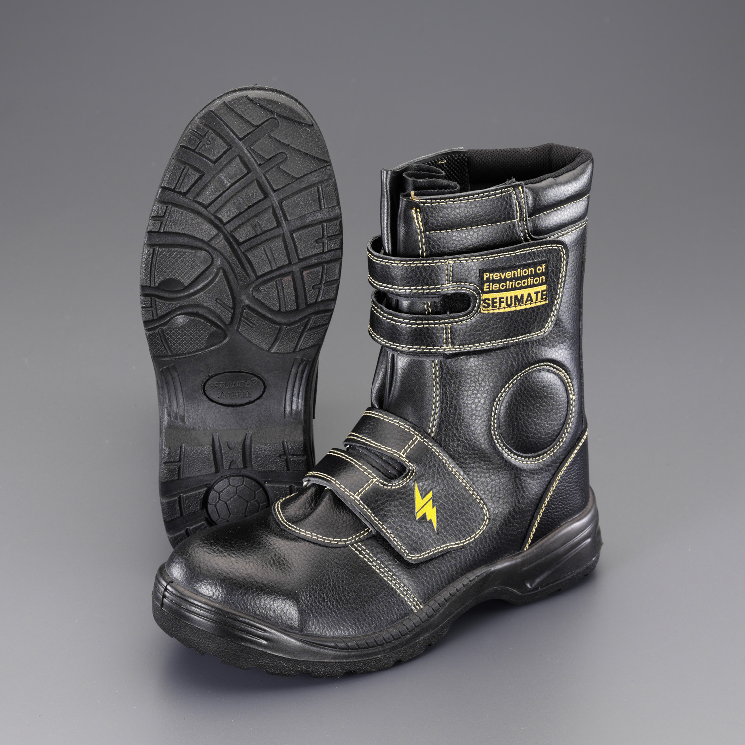 EA998YH-25.5｜25.5cm 静電安全靴(ﾛﾝｸﾞ/黒)｜株式会社エスコ
